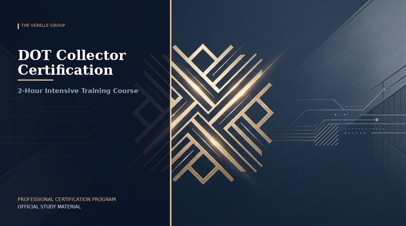 DOT Collector Certification: 2-Hour Intensive (With 5 Mocks)